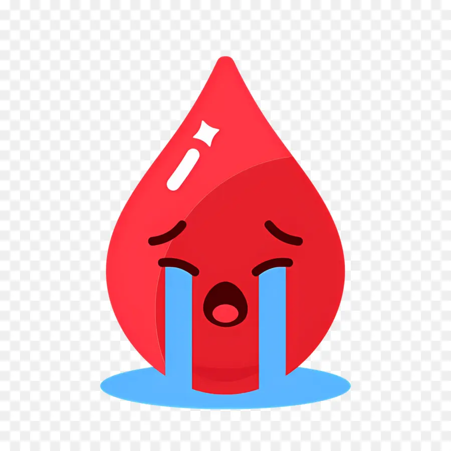 Emojis Llorando，Gota De Sangre Llorando PNG