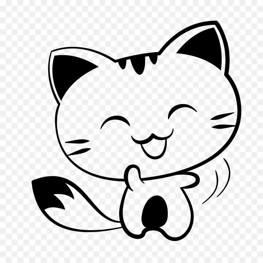 Emoji De Gato，Gato Feliz PNG