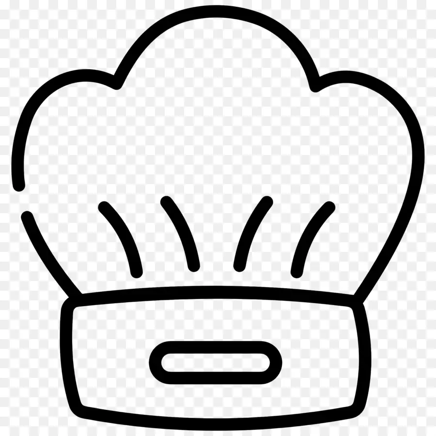 Gorro De Cocinero，Gorro De Cocinero Blanco Y Negro PNG