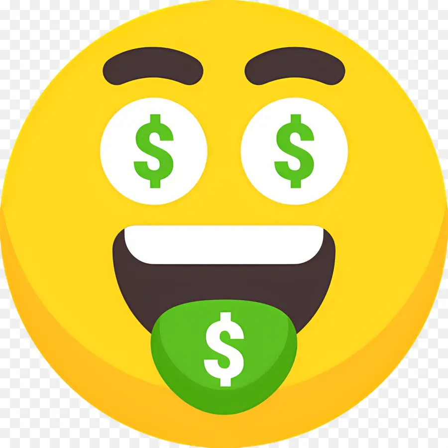 Dinero Emoji，Emoji De Cara De Dinero PNG