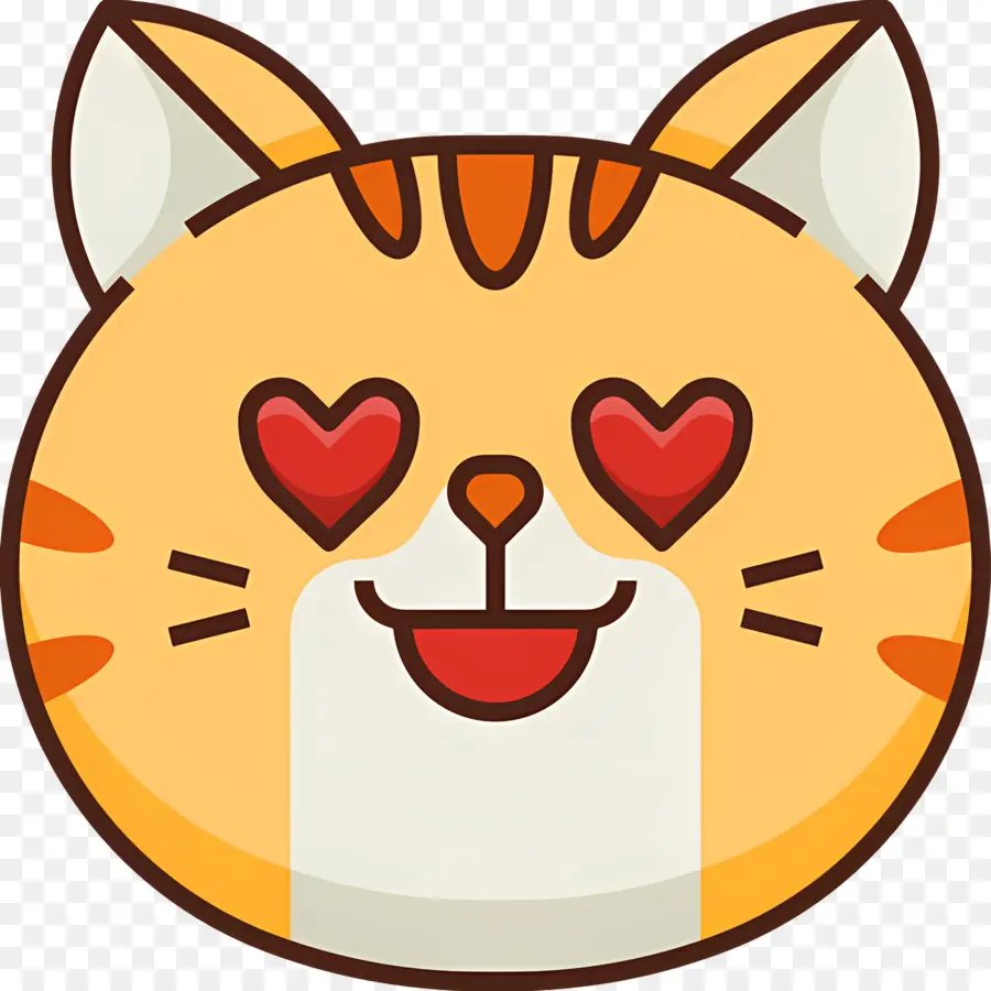 Emoji De Gato，Gato Feliz PNG