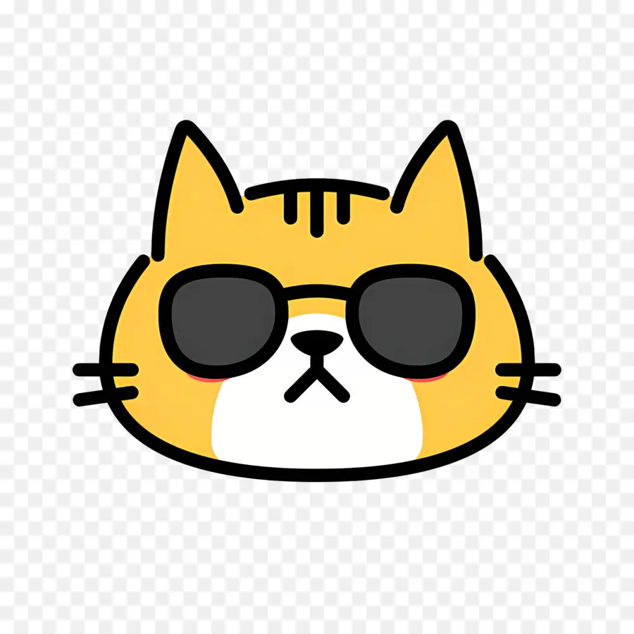 Emoji De Gato，Gato Genial PNG