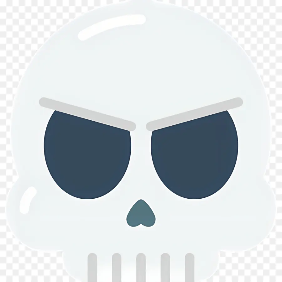 Emoji Calavera，Cráneo PNG