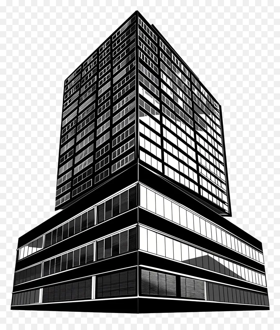 Silueta De Edificio Alto，Edificio PNG