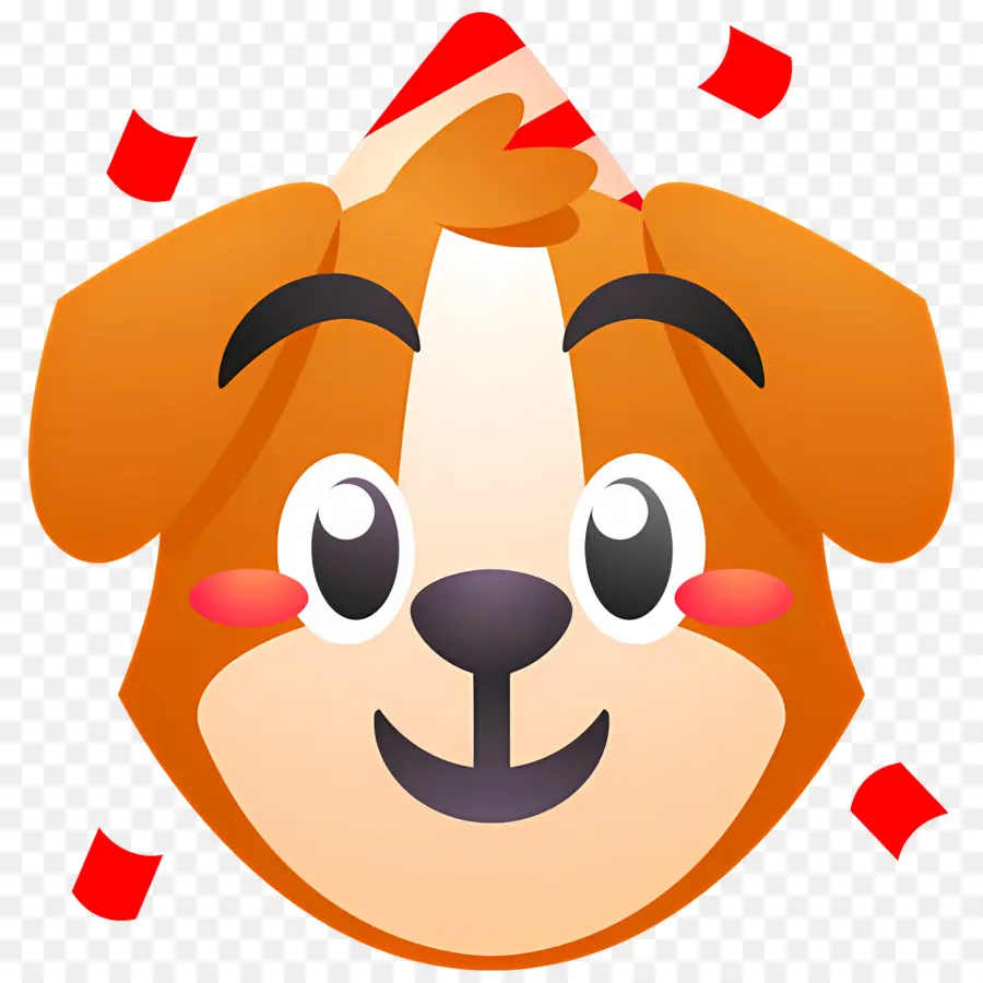 Emoji De Perro，Perro De Fiesta PNG