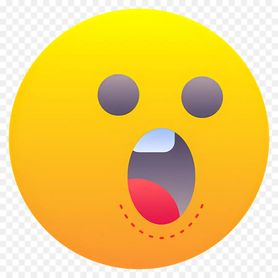 Emoji Sorprendido，Rostro PNG