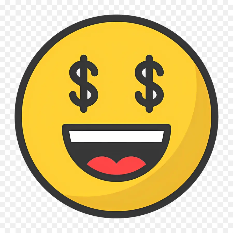 Dinero Emoji，Emoji De Ojos De Dinero PNG