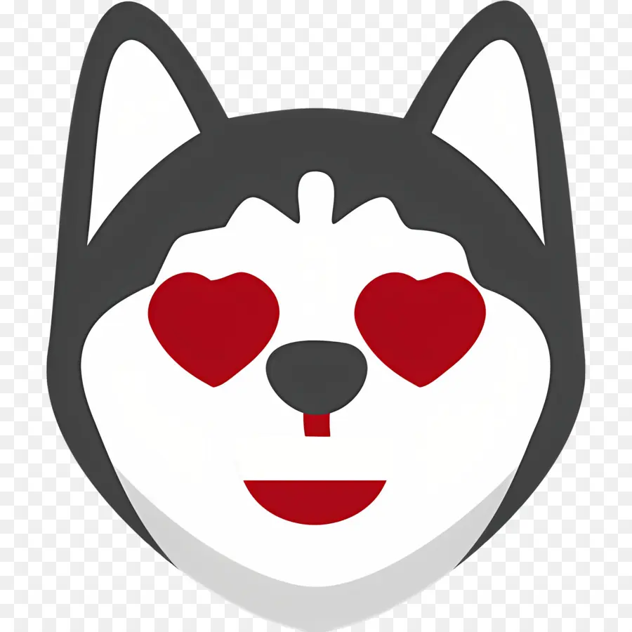 Emoji De Perro，Perro Con Ojos De Corazón PNG