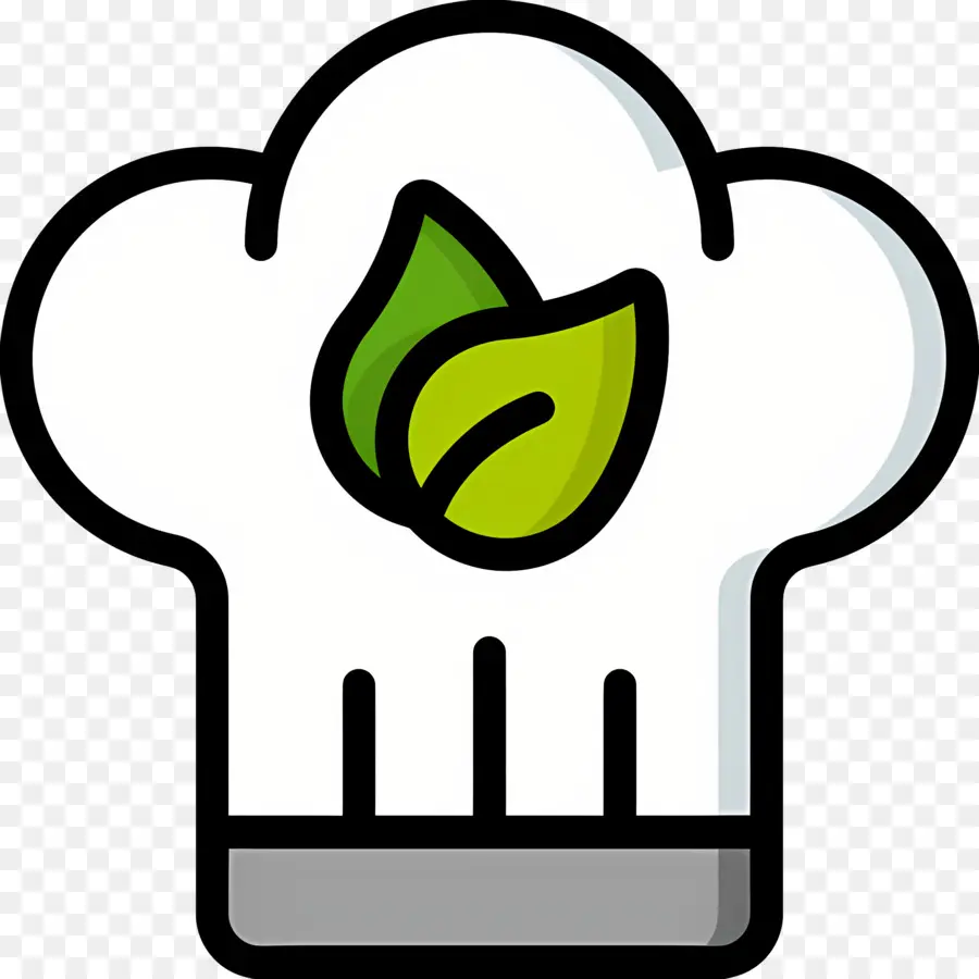 Gorro De Cocinero，Gorro De Chef Con Hojas PNG