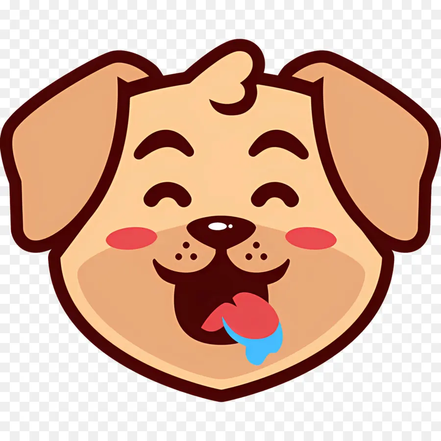 Emoji De Perro，Perro Riendo PNG