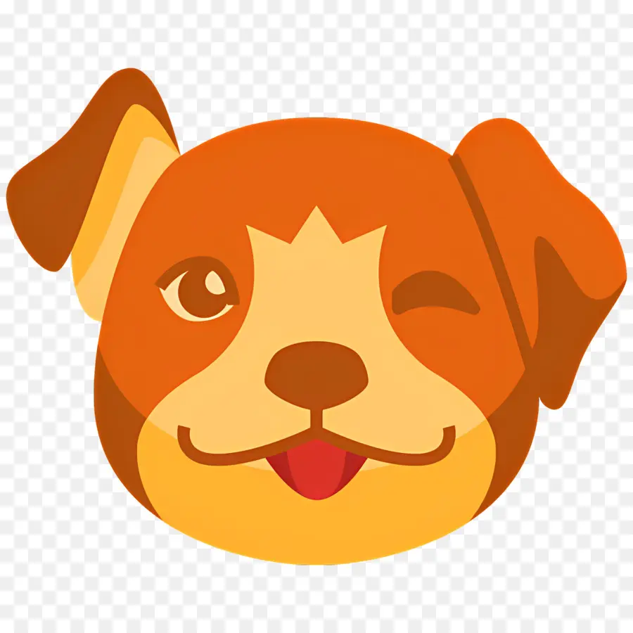 Emoji De Perro，Perro Sonrojado PNG