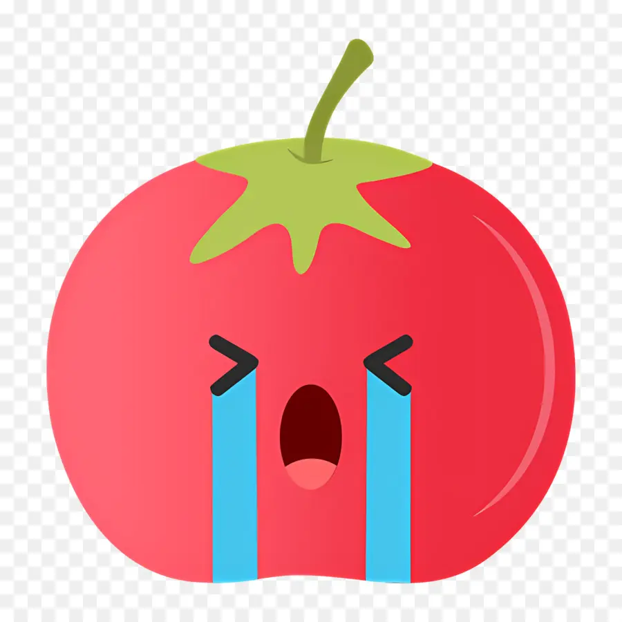 Emojis Llorando，Tomate Llorando PNG