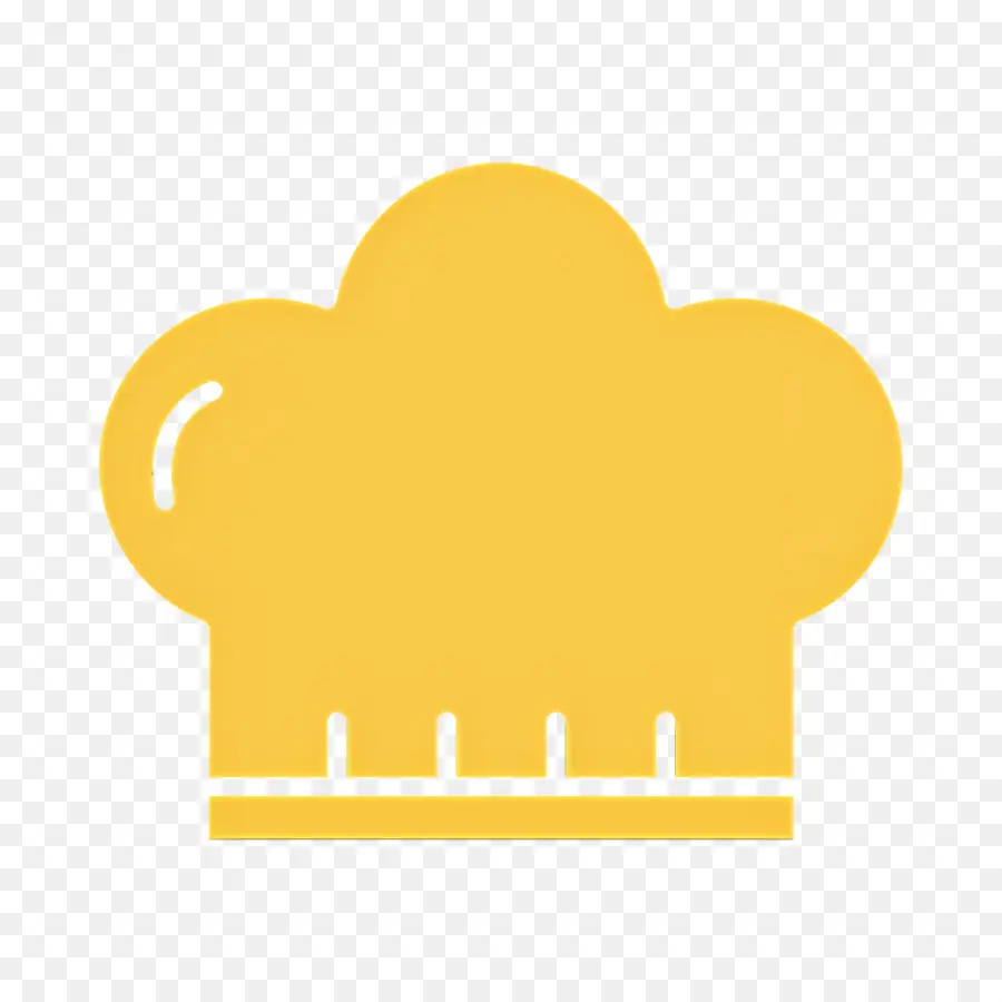 Gorro De Cocinero，Gorro De Cocinero Amarillo PNG