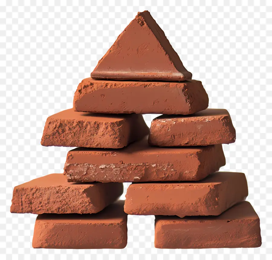 Pila De Ladrillos，Trozos De Chocolate PNG