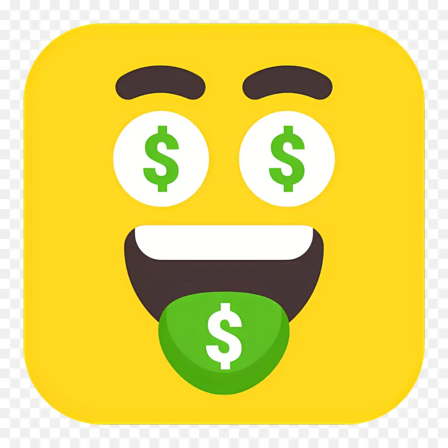 Dinero Emoji，Emoji De Ojos De Dinero PNG