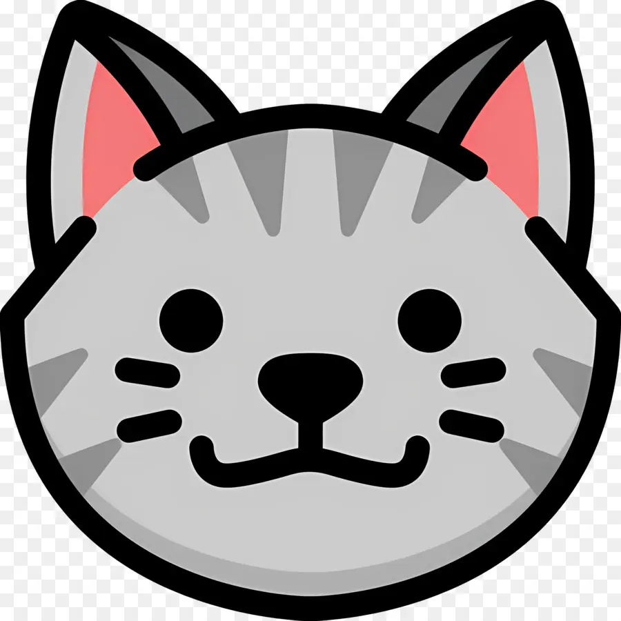 Emojis De Gato，Gato Gris PNG