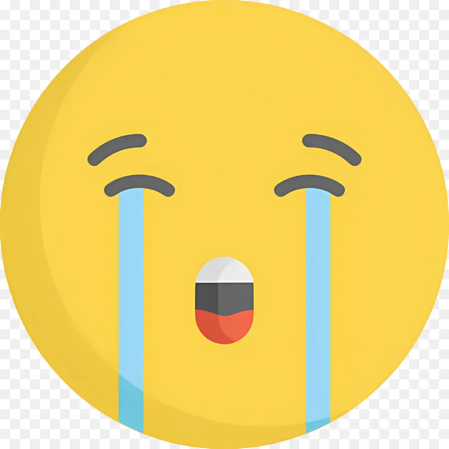 Emojis Llorando，Emoji De Cara Llorando PNG