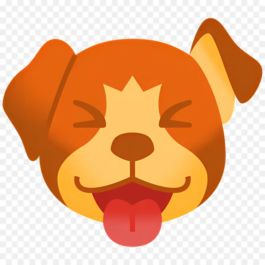 Emoji De Perro，Perro Sonrojado PNG