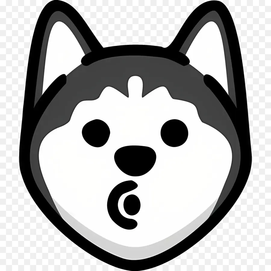 Emoji De Perro，Perro Husky PNG