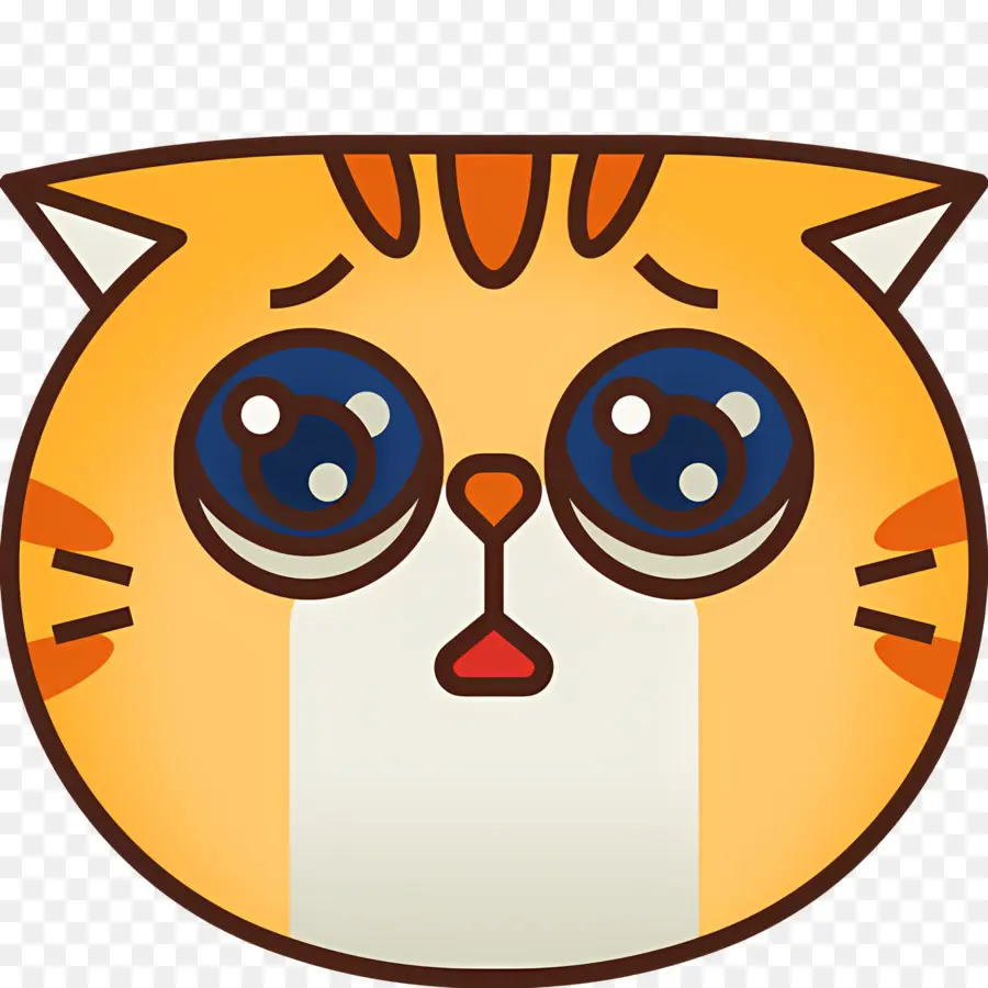 Emojis De Gato，Gato Triste PNG