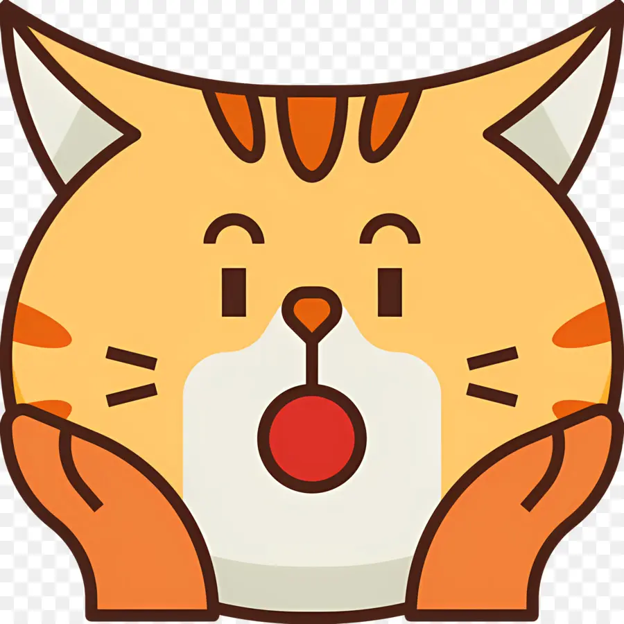 Emoji Sorprendido，Gato Sorprendido PNG