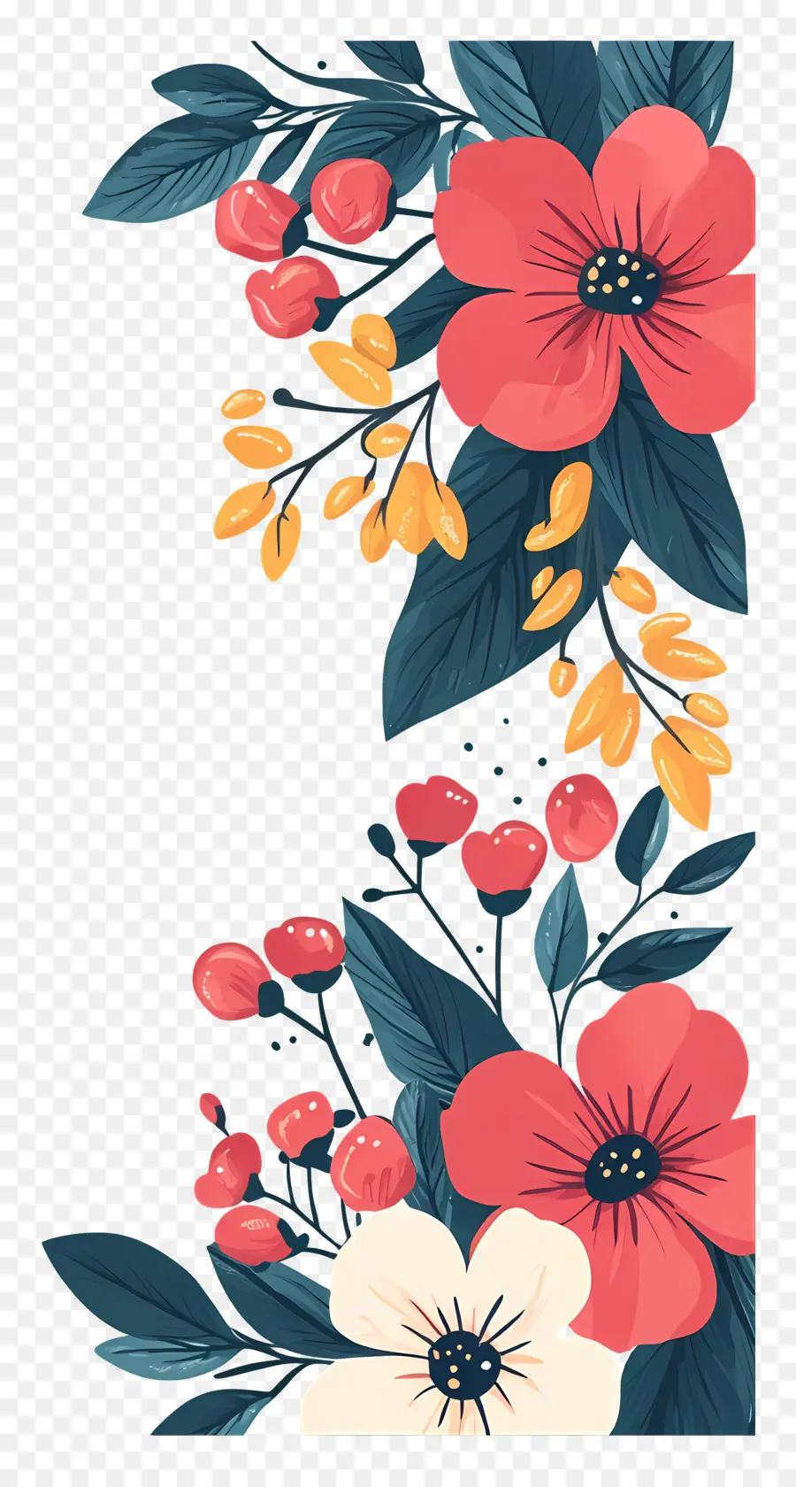 Borde Floral，Arreglo Floral PNG