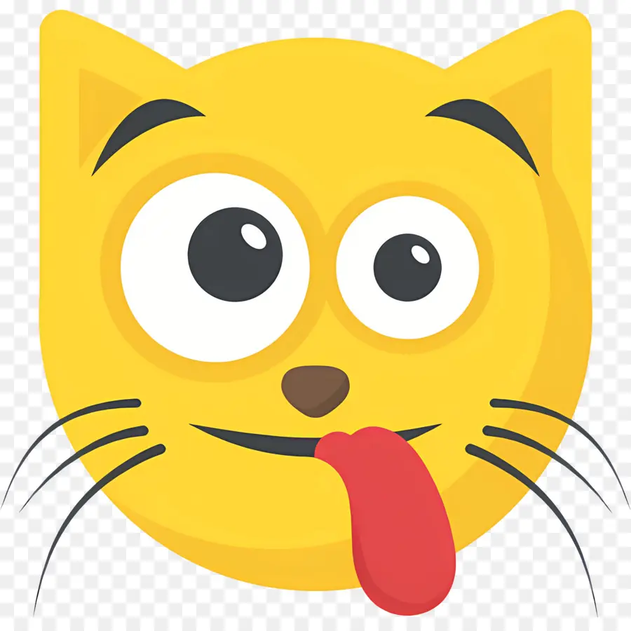 Emoji De Gato，Cara De Gato PNG