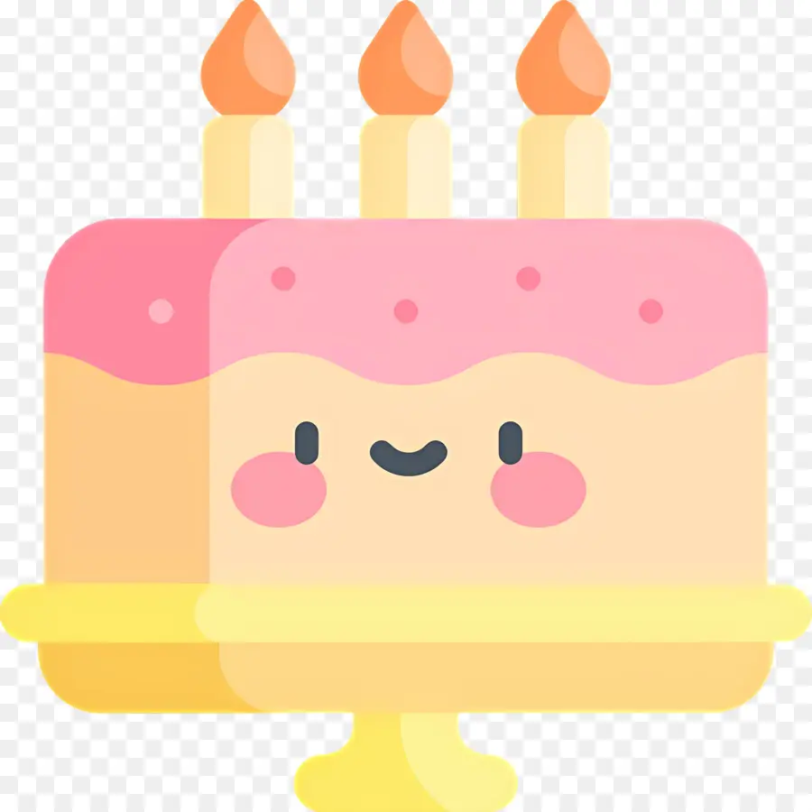 Torta De Cumpleaños，Pastel Sonriente PNG