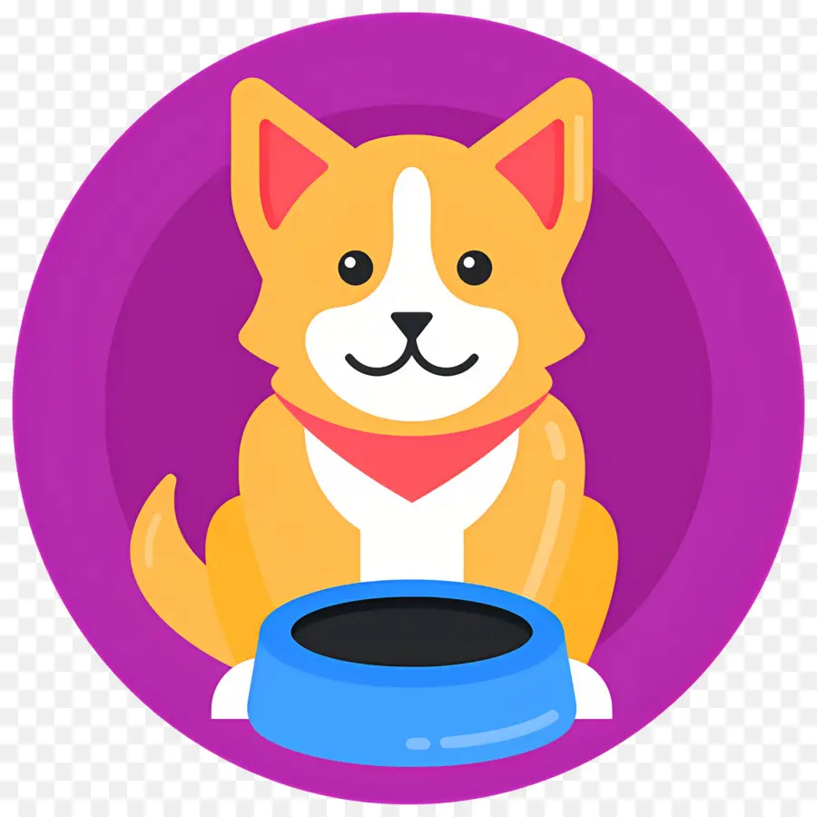 Emoji De Perro，Corgi Con Cuenco PNG