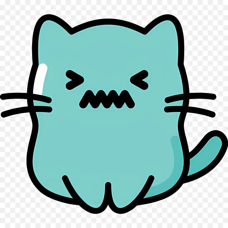 Emoji De Gato，Gato Azul PNG