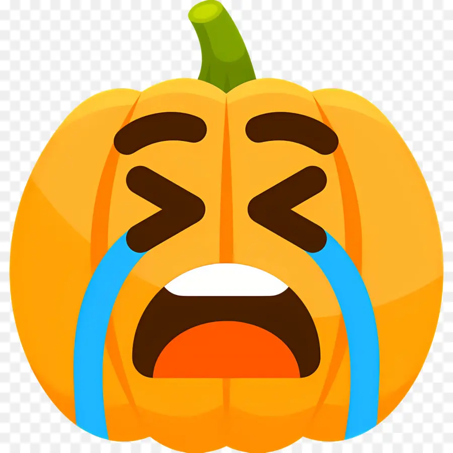 Emojis Llorando，Calabaza Llorando PNG