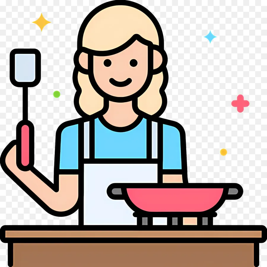 Cocinero，Mujer Cocinando PNG