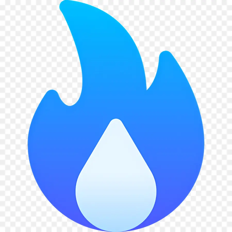 Emoji De Fuego，Llama Azul PNG