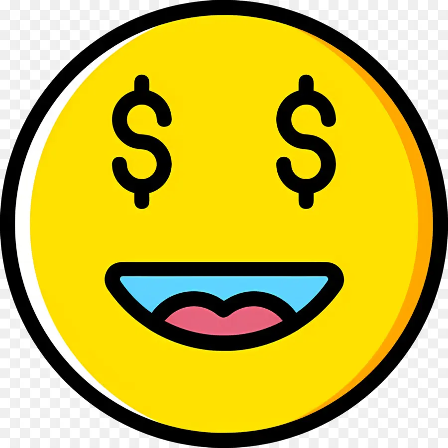 Dinero Emoji，Emoji De Ojos De Dinero PNG