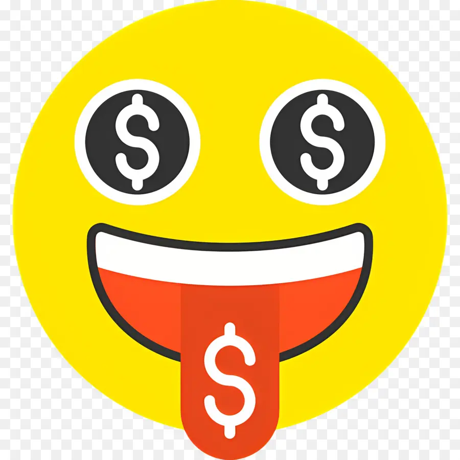 Dinero Emoji，Emoji De Cara De Dinero PNG