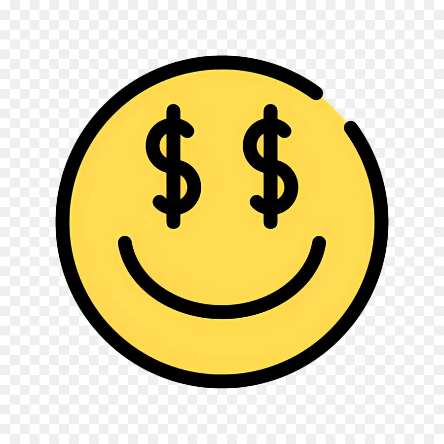 Dinero Emoji，Emoji De Ojos De Dinero PNG