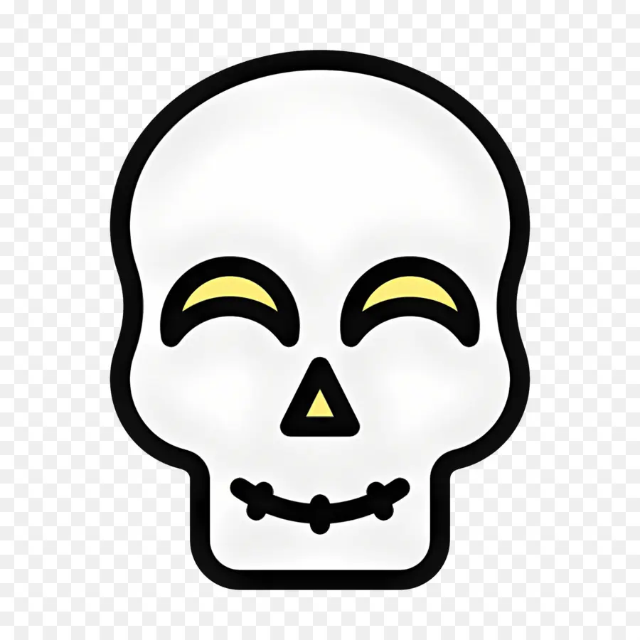 Emoji Calavera，Cráneo PNG