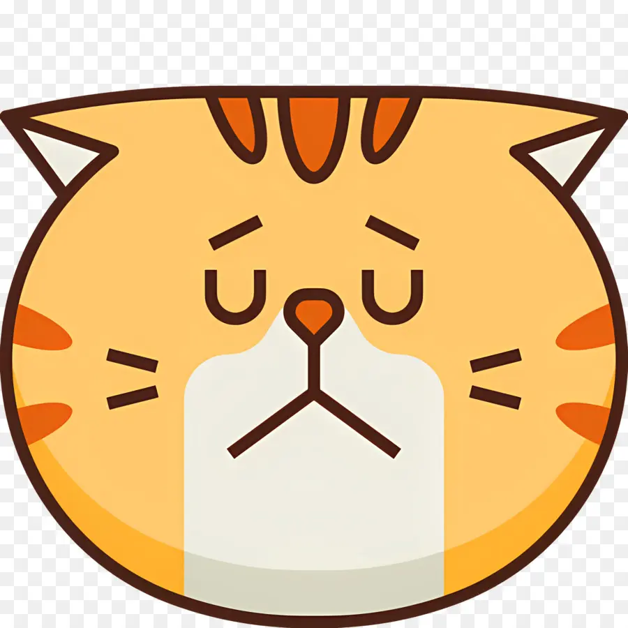 Emojis De Gato，Gato Triste PNG