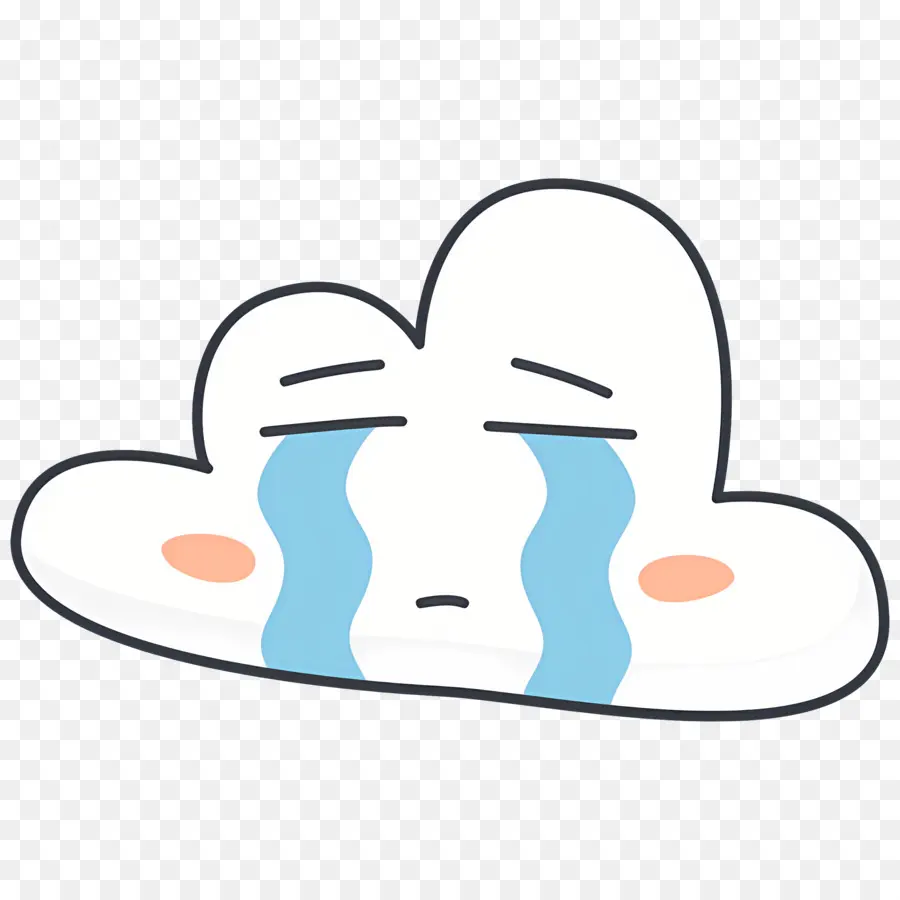 Emojis Llorando，Nube Llorando PNG