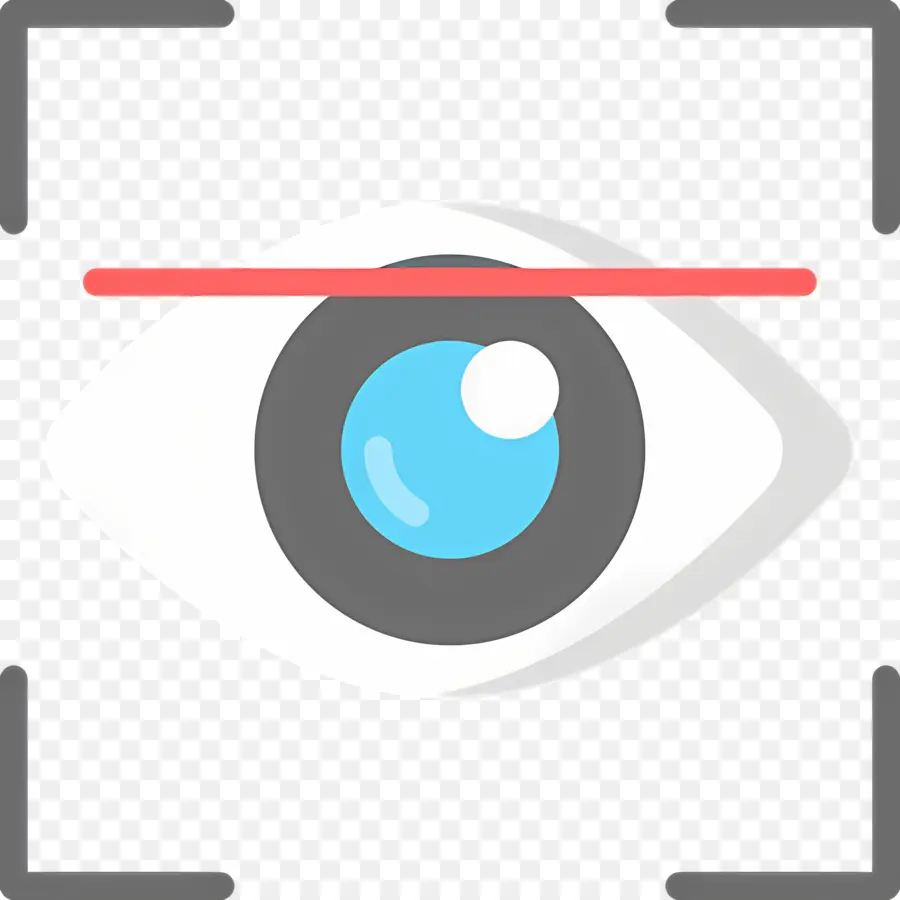 Escáner Ocular，Ojo Con Líneas De Enfoque PNG