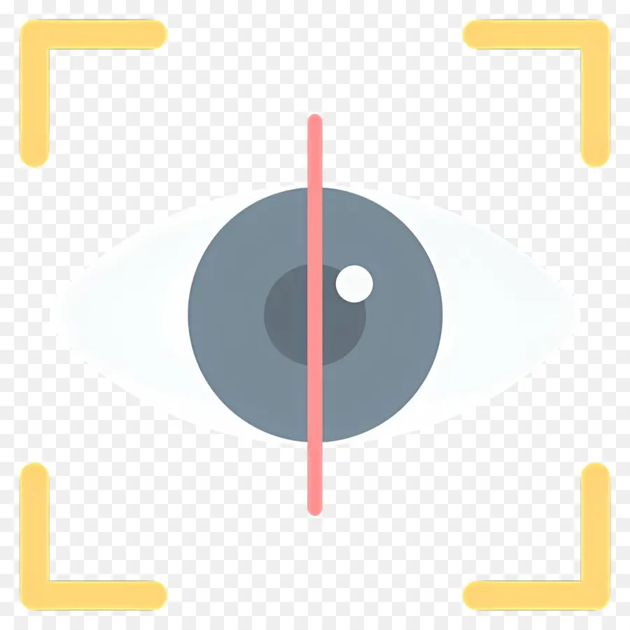 Escáner Ocular，Ojo Con Líneas De Enfoque PNG