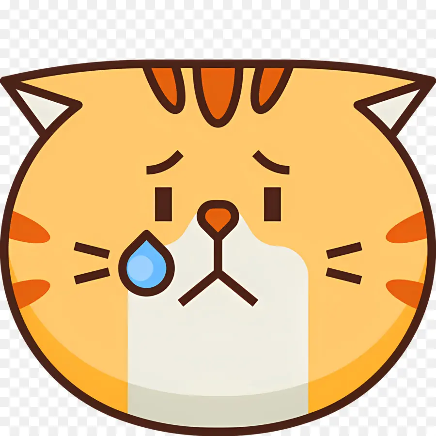 Emoji De Gato，Gato Triste PNG