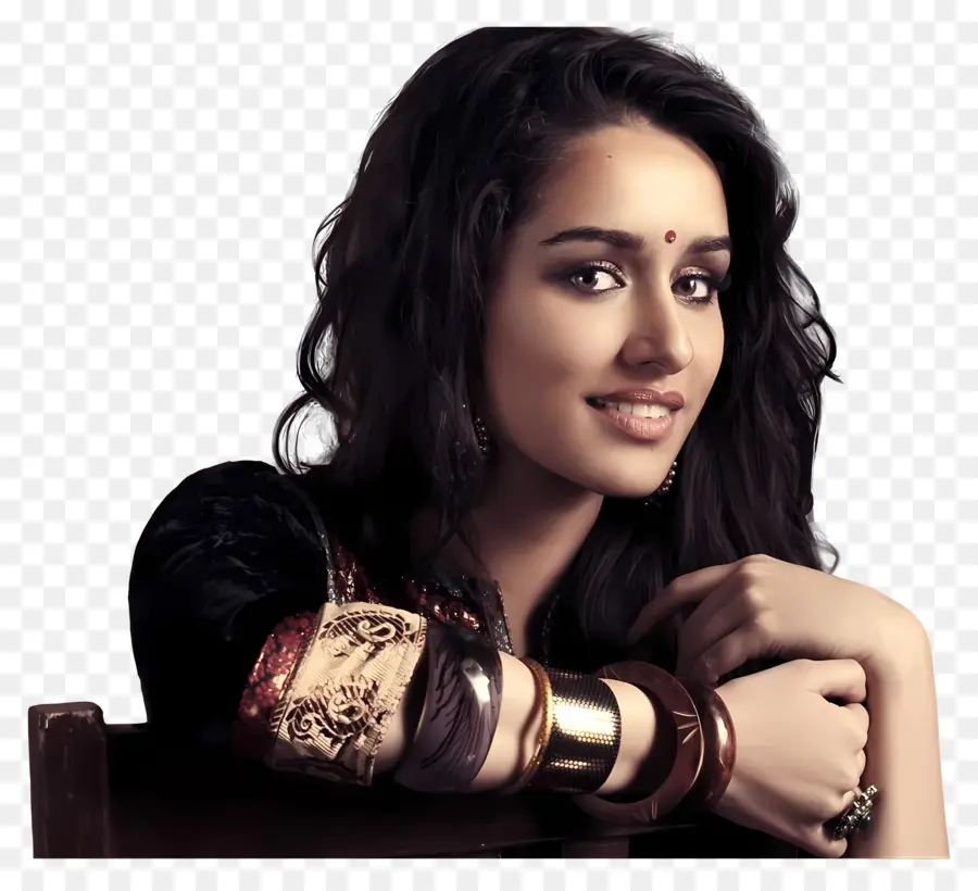 Shraddha Kapoor，Mujer Con Brazaletes PNG