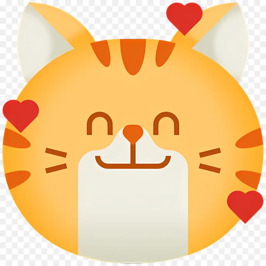 Emojis De Gato，Gato Feliz PNG