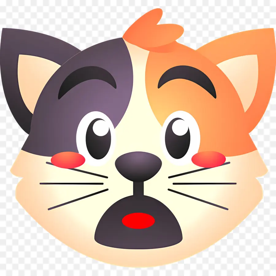 Emoji De Gato，Gato Sorprendido PNG