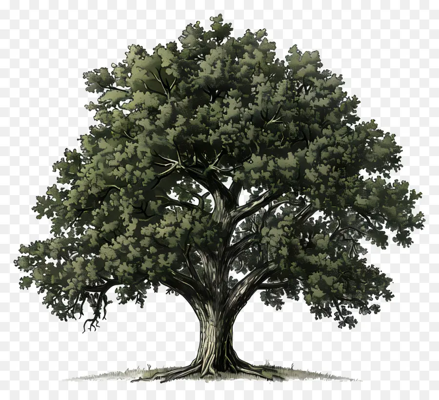 Roble，árbol Realista PNG