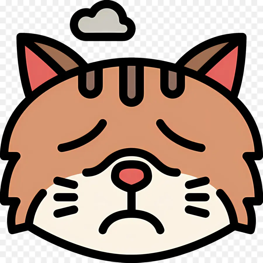 Emojis De Gato，Gato Triste PNG