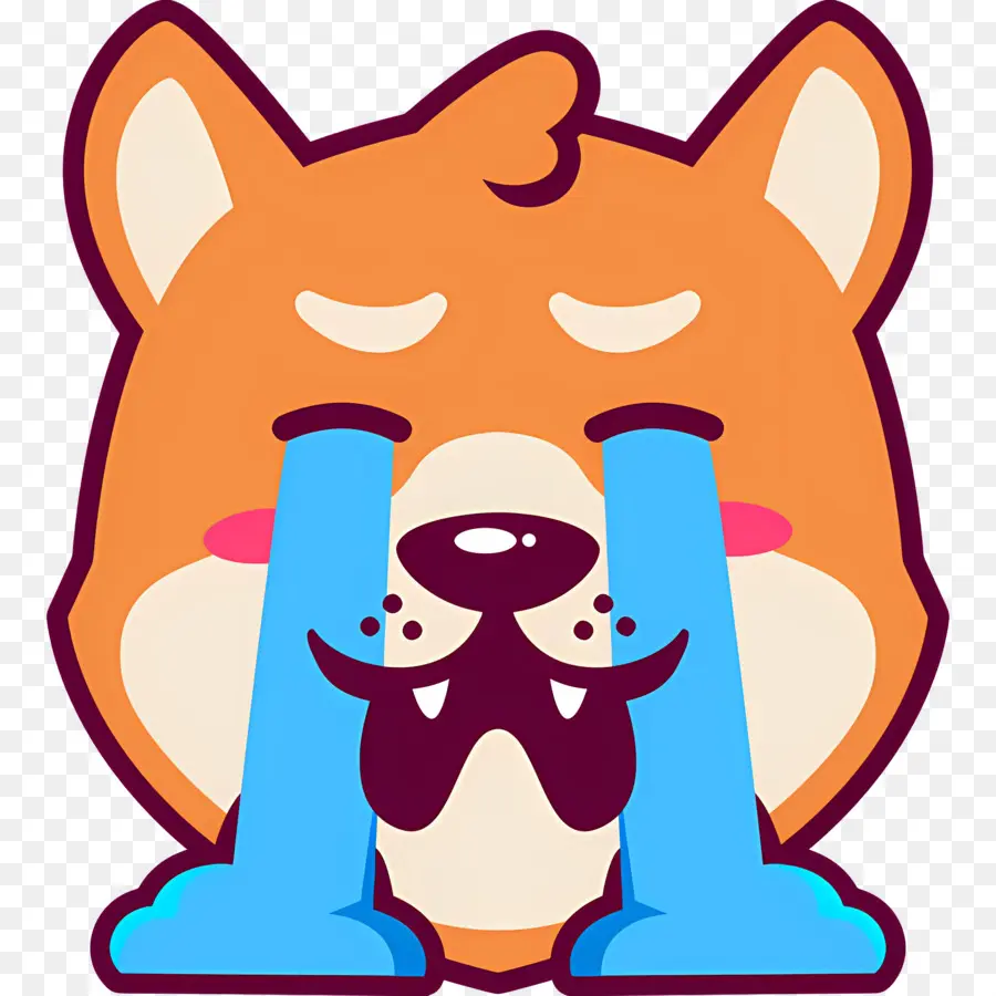 Emoji De Perro，Perro Llorando PNG