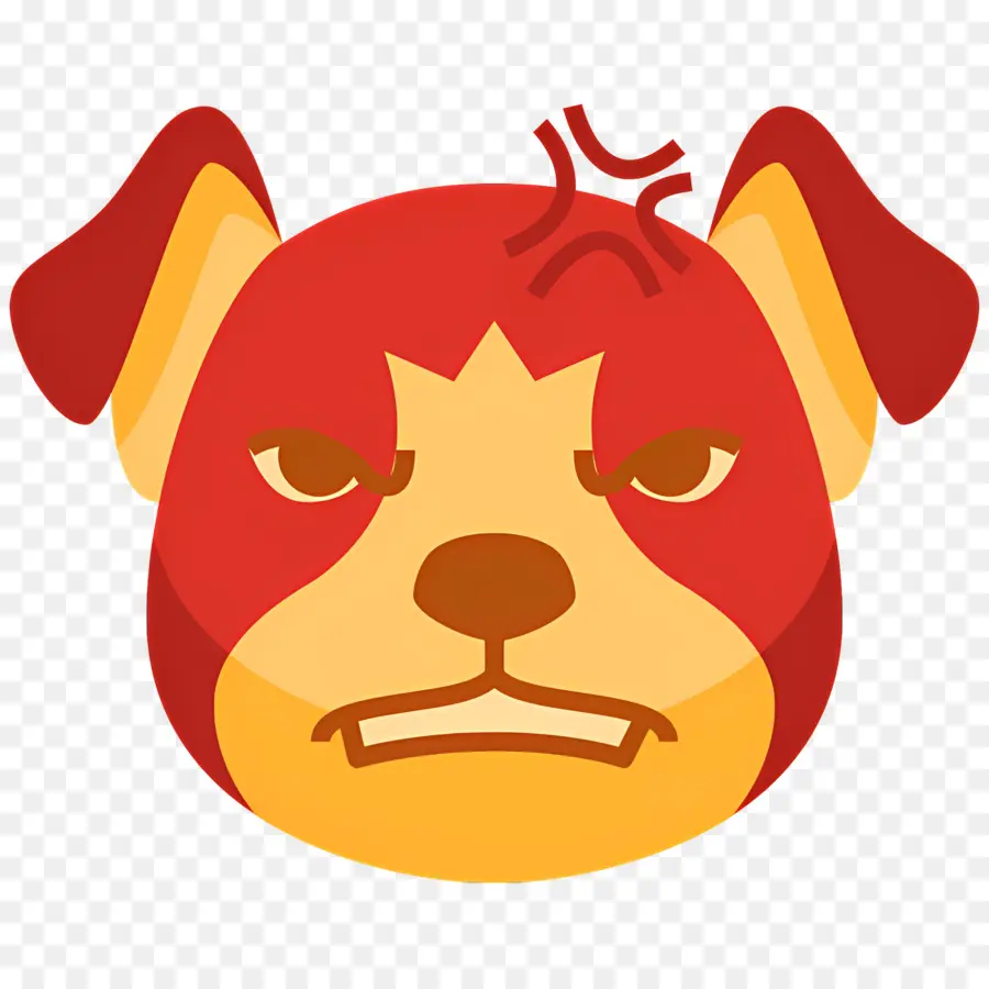 Emoji De Perro，Cara De Perro Enojado PNG