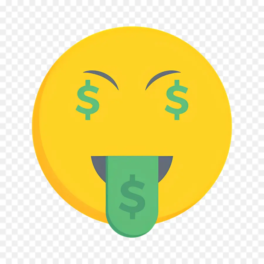 Dinero Emoji，Emoji De Cara De Dinero PNG